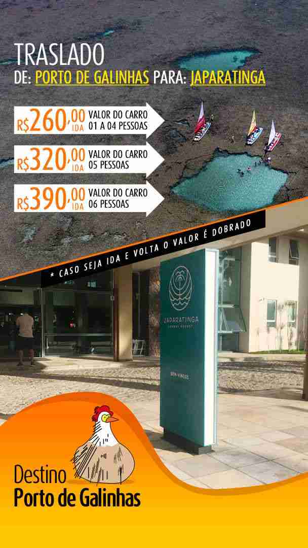 Transfer Porto de Galinhas Japaratinga