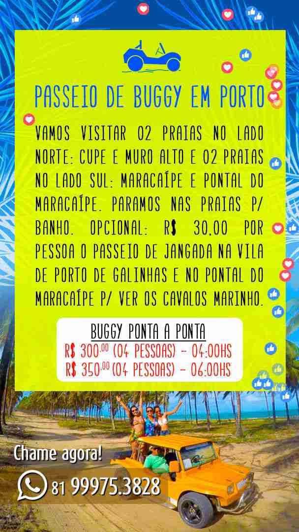 Passeio de Buggy Porto de Galinhas