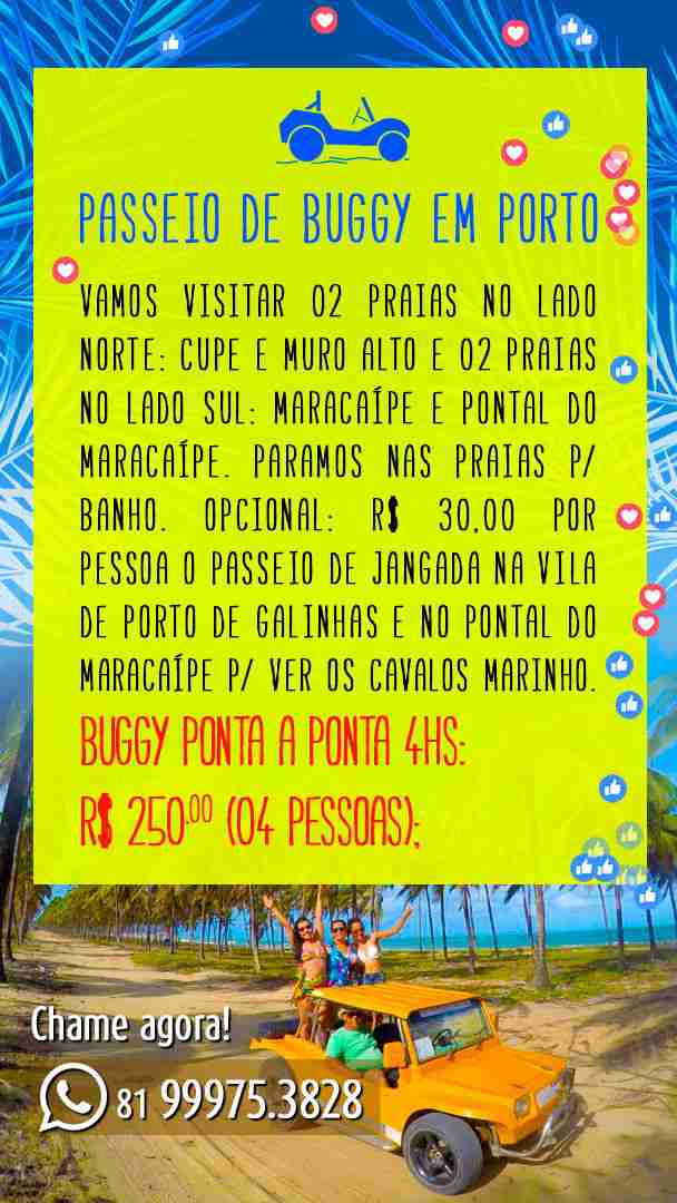 Passeio de Buggy Porto de Galinhas